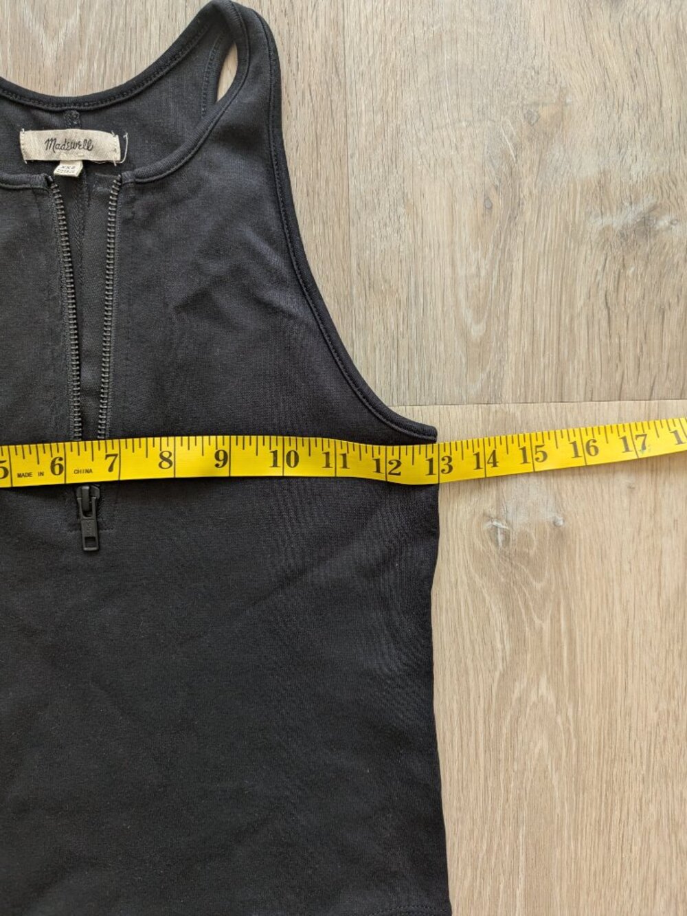 Madewell crop zipper tank, size XXS - Picture 5 of 6